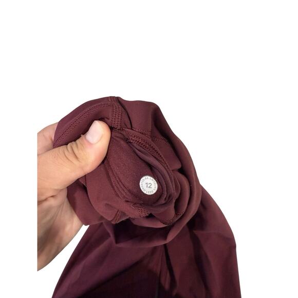 Lululemon Wunder Train High-Rise Tight 28" Burgundy Womens 12 - Picture 5 of 8
